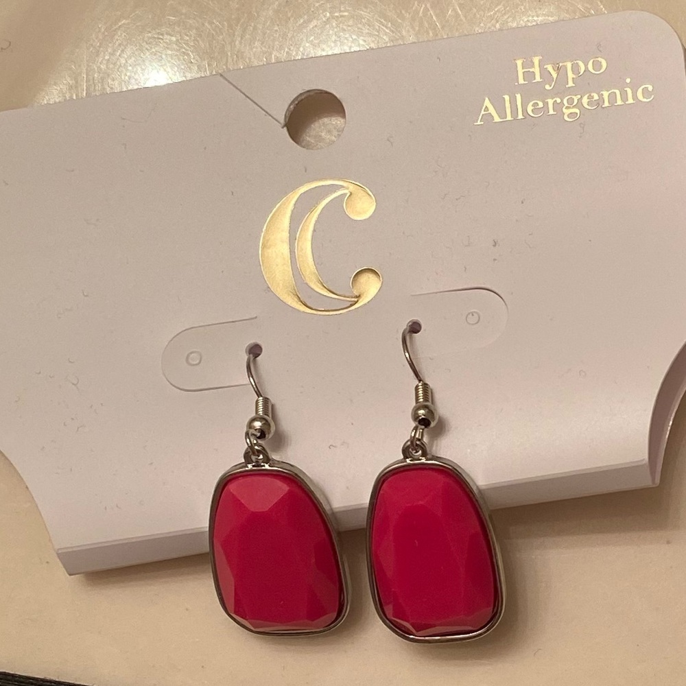 Pink earrings